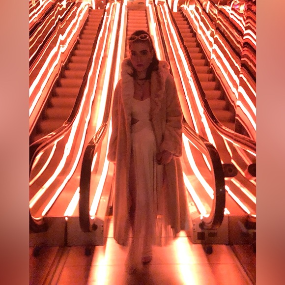 PATBO FRINGE DRESS WITH PEARL BEADED STRAPS BNWT - Size 4 - Picture 1 of 6